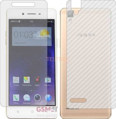 TELTREK Front and Back Screen Guard for OPPO F1 SELFIE (Front Matte Finish & Back 3d Carbon Fiber)