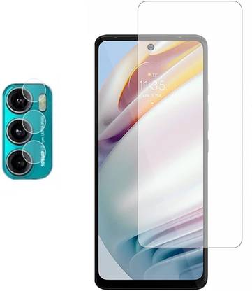 ISAAK Tempered Glass Guard for Motorola G60 Tempered Glass & Back Camera Lens Protector (Combo Pack)