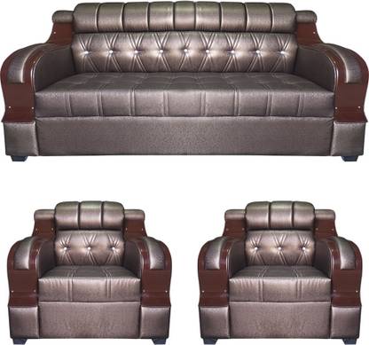Owleaf Chesti Leatherette 3 + 1 + 1 Sofa Set