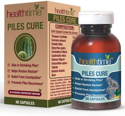 Health Time Piles Cure Ayurvedic Capsules for fast Relief From piles ( Bawasir )