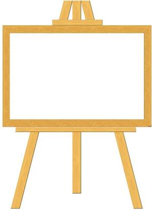 MOREL SQUARE SHAPE WRITING WHITE BOARD WITH TRIPOD EASEL WOODEN STAND FOR OFFICE, HOME AND SCHOOL (13X18 CM, WHITE) White board
