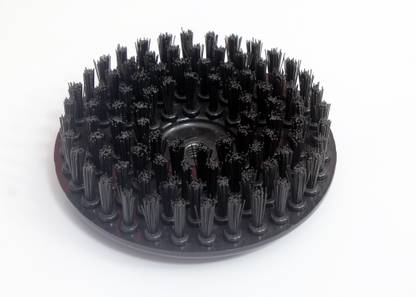 BUFF KING Buff King Cleaning DISC Pad Brush (Black)- 7 Inches –Attached with Buffers/Polishers/Angle Grinders(M14 Thread size) Nylon Dry Brush