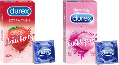 DUREX Strawberry Bubblegum Flavored Condom Condom