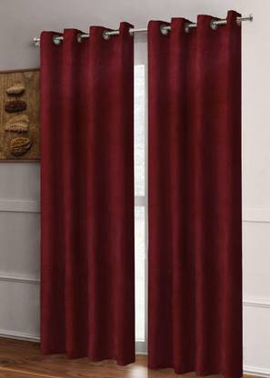 Flipkart SmartBuy 213 cm (7 ft) Door Polyester Blackout Curtain (Pack Of 2)