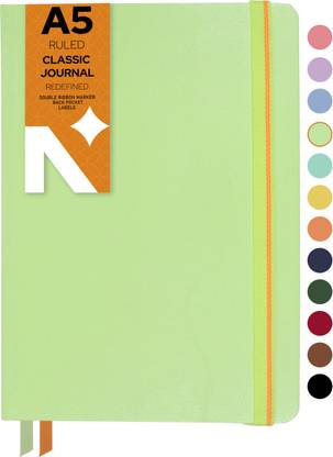 NEORAH Ruled -Office Work Student Bullet Journal-100gsm-(21x14.8cm) A5 Notebook Ruled 160 Pages