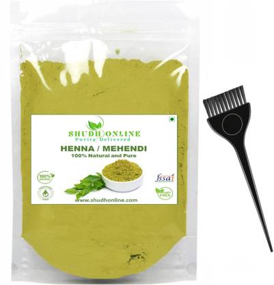 Shudh Online Henna Powder for Hair Growth & Colour, Natural Mehandi, Mehndi, Hena for Hair Black Brown