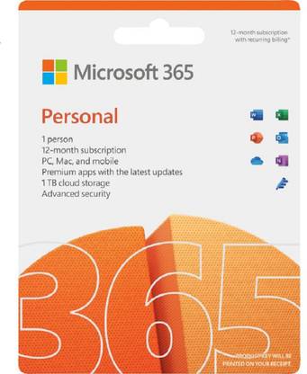 MICROSOFT Office 365 Personal Latest For PC, Mac, iPad, iPhone & Android devices