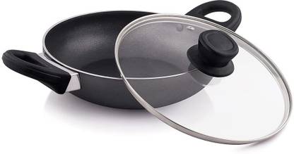 The Chef Story Everyday Series Non Stick Deep Kadhai 24 cm diameter with Lid 2 L capacity