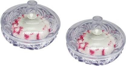 lookat Multipurpose Powder Case Set of 2 with 2 free soft puffs