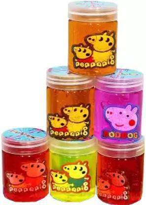 Hoatzin Magic peppa pig slime Crystal long bottel dough Putty Slime Jelly Clay Non-Sticky Multicolor Putty Toy Multicolor Putty Toy