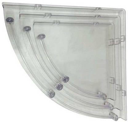 HD Decor Bathroom Corner Plastic Wall Shelf