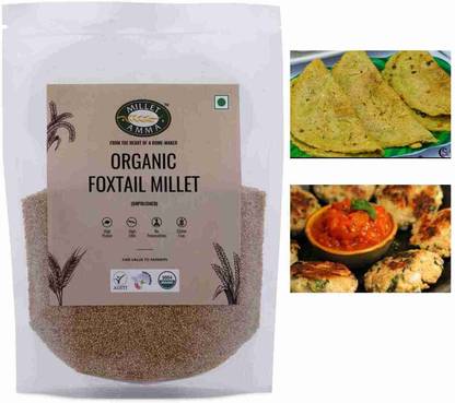 MILLET AMMA Unpolished Organic Foxtail Millet Grains, Unpolished 1 kg