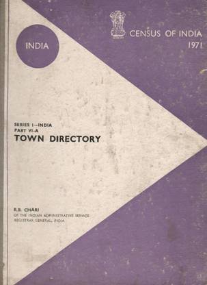 Census Of India 1971 - India - Town Directory - Part VI-A - Series 1