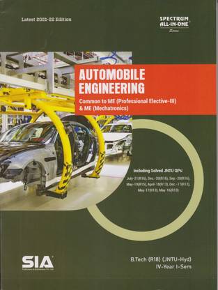 Automobile Engineering, B.Tech IV-Year I-Sem (ME) (R18), (Professional Elective-III), Common To ME & ME (Mechatronics) JNTU- Hyderabad Latest 2021-22 Edition