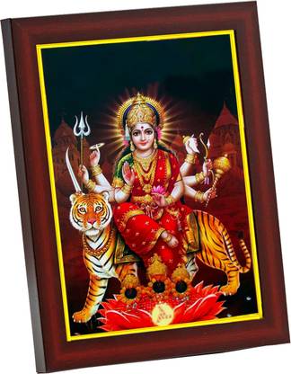 Zig Zag Durga Maa Religious Frame