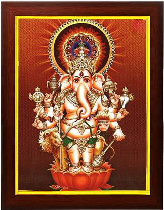 Zig Zag Lord Ganesha Drishti Nazar For Entrance Religious Frame