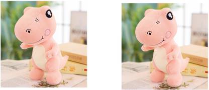 BENISON INDIA Cute Tyrannosaurus Rex Plush Doll Decorative Dinosaur Keychain Small Pendant Plush Toy Tyrannosaurus Rex Model Doll Stuffed Animals pack of 2  - 30 cm