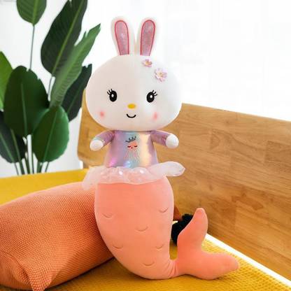 Bluebells India Toy Mermaid Doll Bunny Plush Toy Cute Soft Pillow Girl Sleeping Puppet Gift  - 45 cm