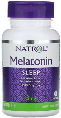 Natrol Melatonin, 3 mg, 60 Tablets