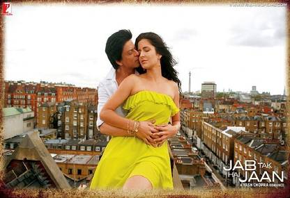 Smoky Design shahrukh katrina kaif jab tak hai jaan wallpaper Paper Poster