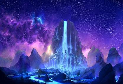 Smoky Design digital art fantasy art colorful space art wallpaper Paper Poster