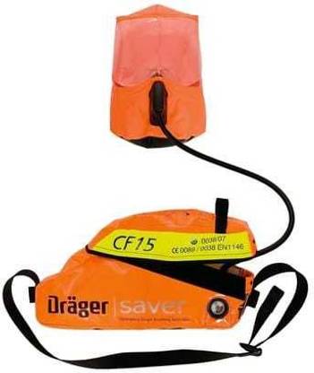 Drager CF15 emergency escape breathing device 15 min EEBD from ship Portable Oxygen Can