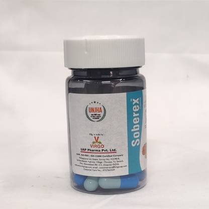 Virgo UAP Pharma Soberex capsule is for reduces stress level & tones up nerves | Improves memory and helps better concentration | Pack of 2 | Each of 30capsules