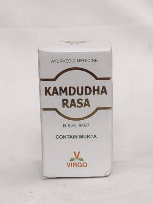 Virgo UAP Pharma Kamdudha Rasa Tablet used in treating gastritis and bleeding diseases | Pack of 3 | Each of 10tab.