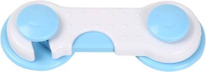 Safe-o-kid Easy to Use, Dotted with Smiley Ends Child Proof Cabinet Lock (Pack of 8)