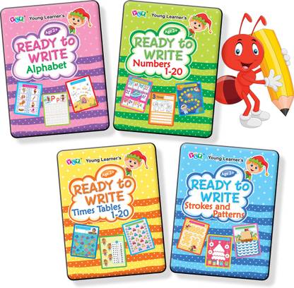 Ready to write Alphabet, Ready to write Numbers 1-20, Ready to write Times tables 1-20, ready to write strokes and pattern