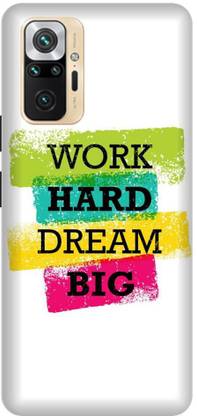 GRAFIQE Back Cover for REDMI Note 10 Pro M2101K6P MOTIVATION, WORK HARD DREAM BIG, POSITIVE