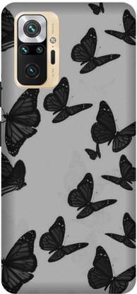 GRAFIQE Back Cover for REDMI Note 10 Pro M2101K6P BUTTERFLY, BEAUTIFUL BUTTERFLIES, BLUE BURRERFLY, GLITTER