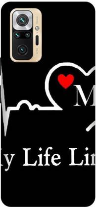GRAFIQE Back Cover for REDMI Note 10 Pro Max M2101K6I M, M LETTER, M ALPHABET, MY LIFE LINE M