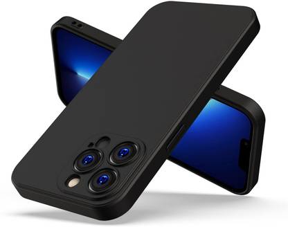 MOBIDEER Back Cover for APPLE iPhone 13 Pro Max, Matte Rubberized Soft Silicone Protective Cloth Inside