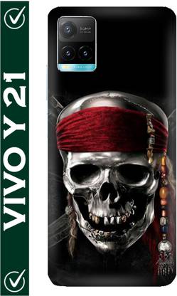 FULLYIDEA Back Cover for vivo Y21, vivo V2111, Evil, Skull