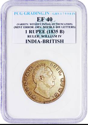 the coins INDIA BRITISH ( P C G GRADING) Medieval Coin Collection