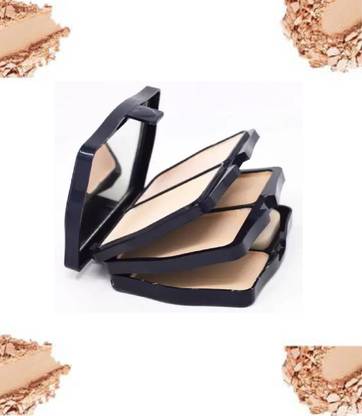 tanvi27 5 in 1 Two Way Cake Compact powder Two Shimmer Shades and Three Non-Shimmer Shades Compact