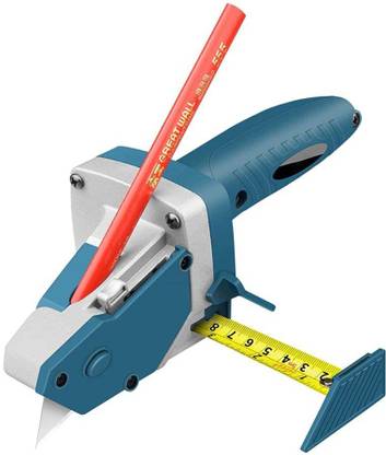 AS TOOL CENTER Manual Gypsum Board Cutter Hand Push Drywall Cutting Artifact Tools with Tape Woodworking Cutting Board Tools Wood Cutter