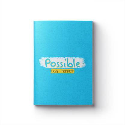 Doodle Monk Possible – Undated Daily Planner for 1 Month – A5 Planner- Goals, Priority List, To-do, Ideas, Notes, Schedules, Habit Tracker, Physical & Mental Health, Gratitude journal, Expenses. A5 Planner/Organizer Designed 72 Pages