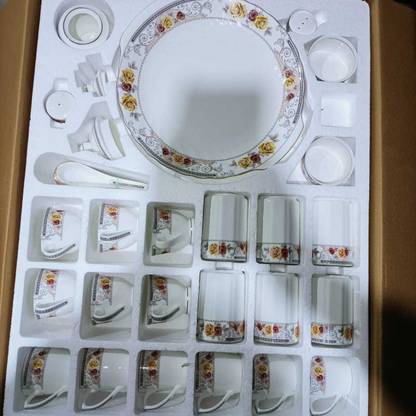 MARK Pack of 71 Bone China Dinner Set