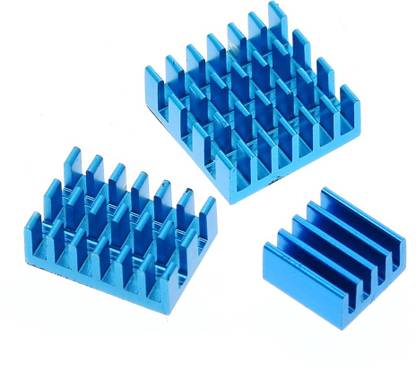 xcluma High quality anodized color heatsink for Raspberry Pi 4B, motherboard IC heat sink kit with adhesive Electronic Components Electronic Hobby Kit