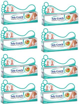 UNIQUE PROFESSIONAL ADY CRACK REMOVER CREAM FOR CRACK HEELS 25 GR PACK OF 8 Cream