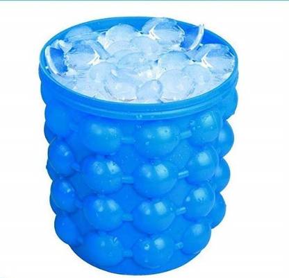 SWISS WONDER 1 L Silicone, Plastic IVI®-255-AZ-Ice Cube Mould and Container Box Ice Bucket