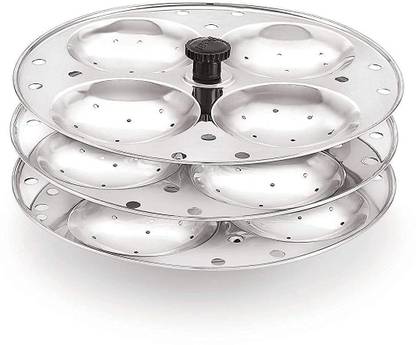 ActrovaX Idli Stand with Holes for Pressure Cooker (3 Plate) Induction & Standard Idli Maker