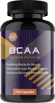Vitaminhaat BCAA Xtreme Amino Acids (30 Servings) Pre- Workout 120 Capsules BCAA