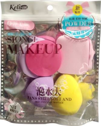 Mermaid keli Makeup Cotton Pad Applicator Foundation Makeup Blender Powder puff Sponge Cosmetic Puff