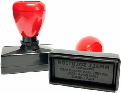 HARINAR Royal Self Ink Pri Ink (Rubber Stamp) with Your Matter (48mm X 12mm) Pri ink Stamp