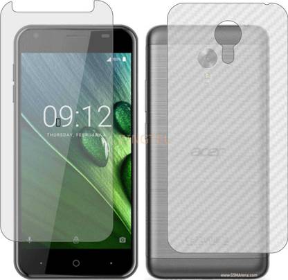 ZINGTEL Front and Back Screen Guard for ACER LIQUID Z6 PLUS (Front Matte Finish & Back 3d Carbon Fiber)