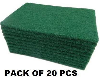 A to Z GREEN SCRUBBER Scrub Pad (Regular, Pack of 20) Scrub Pad