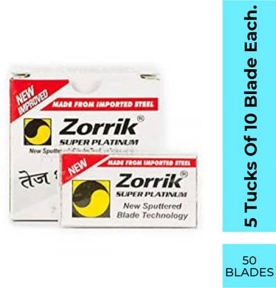 Zorrik Super Platinum Double Edge Shaving Blades For Men